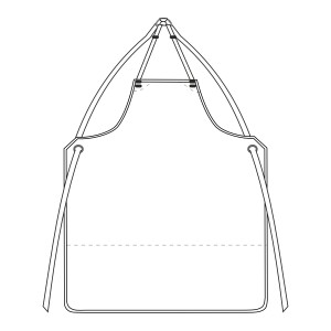 AVENTAL TELA DUP/TURCO ALÇA/TI/NASTR,100X95 BRANCO